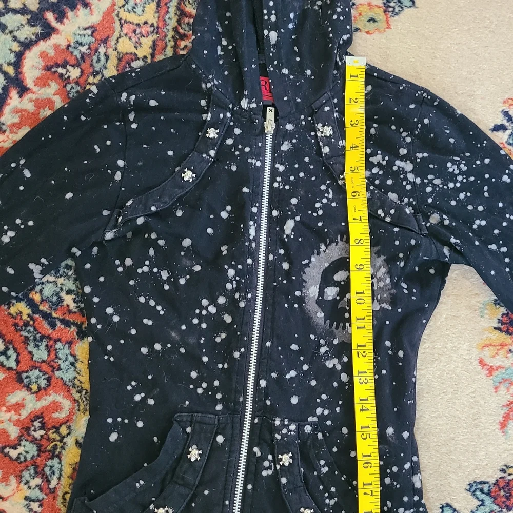 Rare Vintage Tripp NYC Bleach Splatter Hoodie - Picture 11 of 13